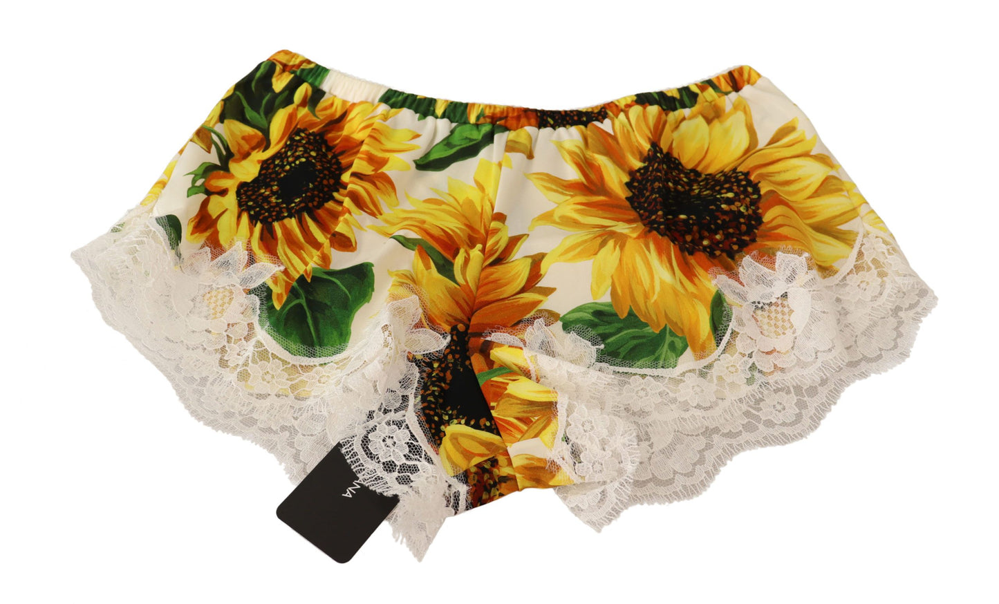 Dolce & Gabbana White Sunflower Lace Lingerie Underwear Dolce & Gabbana