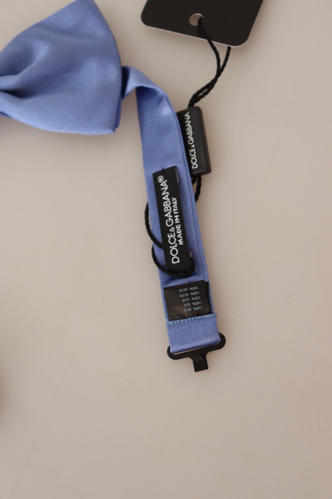 Dolce & Gabbana Purple 100% Silk Adjustable Neck Papillon Bow Tie Dolce & Gabbana