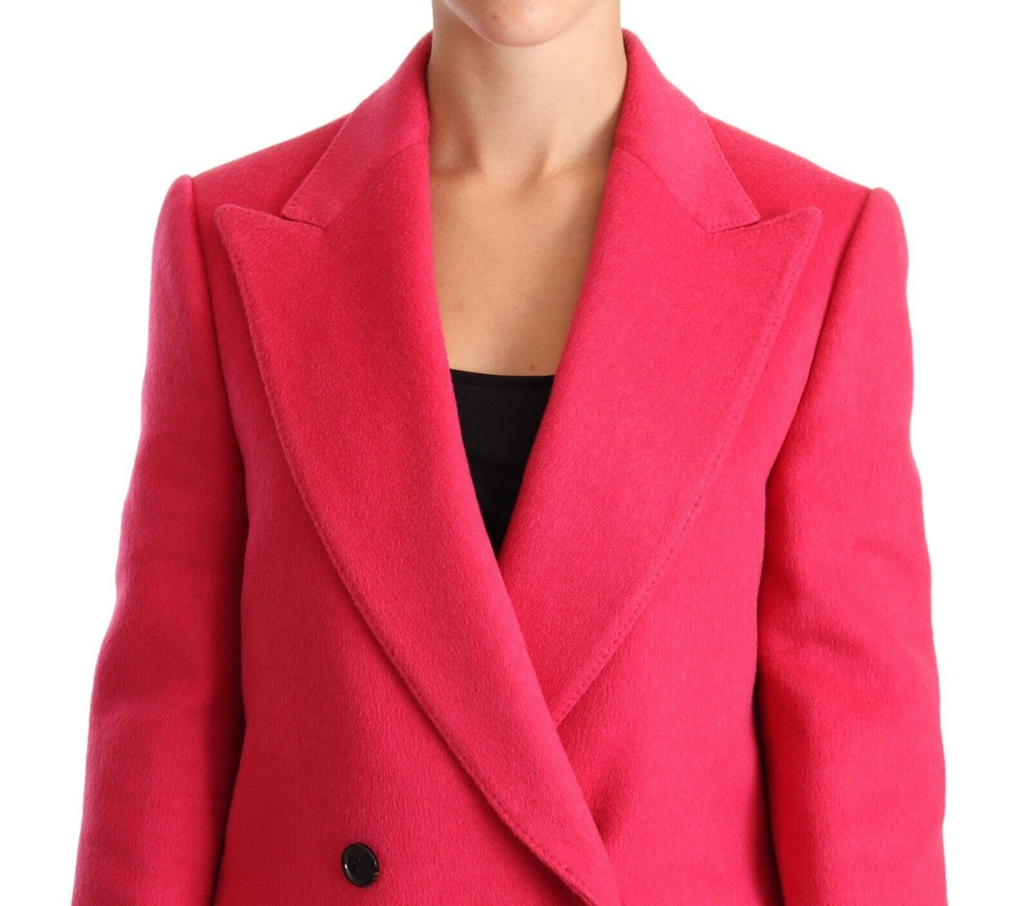 Dolce & Gabbana Pink Double Breasted Trenchcoat Jacket Dolce & Gabbana