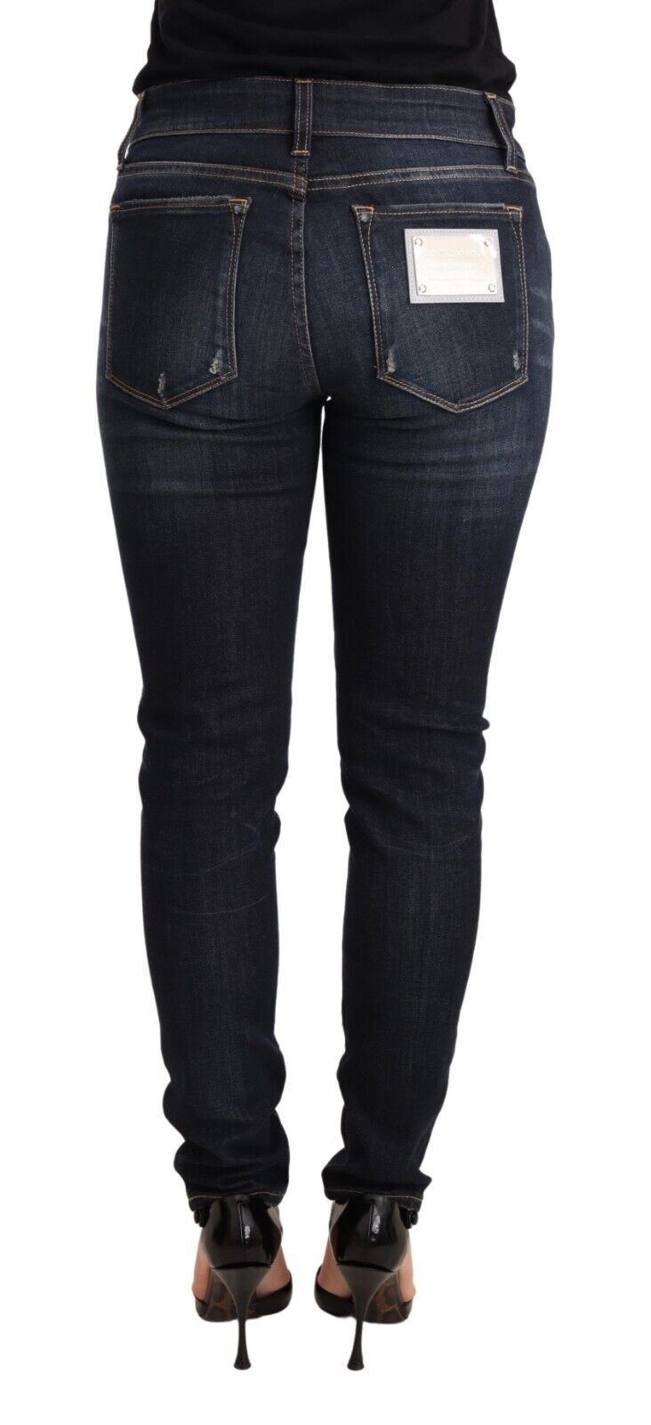 Dolce & Gabbana Blue Wash Slim Skinny Denim Cotton Stretch Jeans Dolce & Gabbana