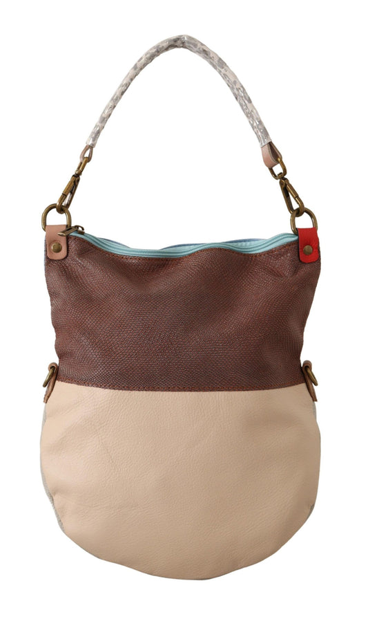 EBARRITO Multicolor Genuine Leather Shoulder Tote Women Handbag EBARRITO