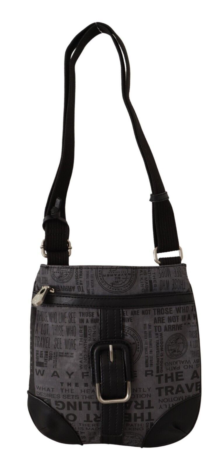 WAYFARER Gray Printed Logo Shoulder Crossbody Purse Bag WAYFARER