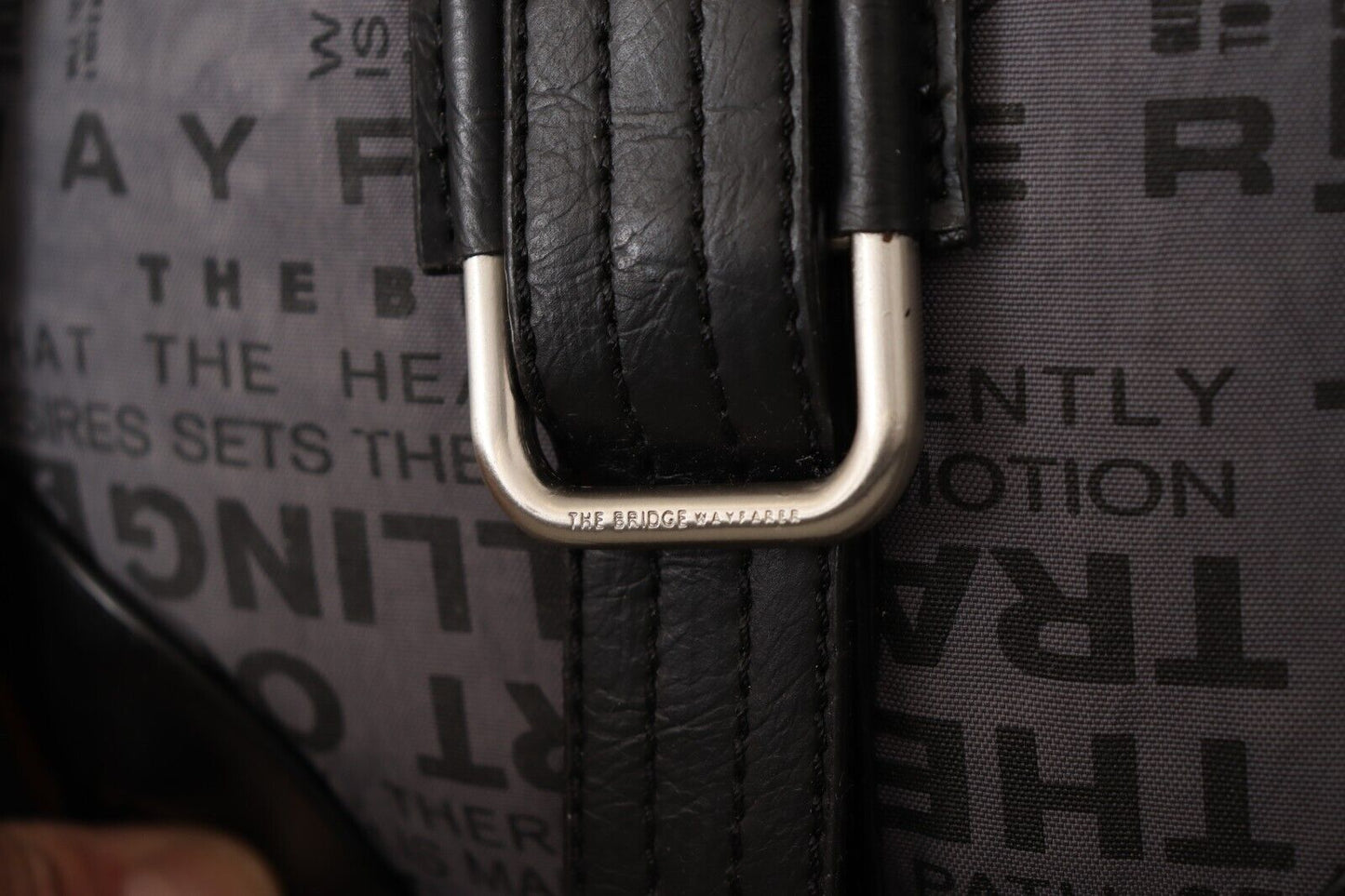 WAYFARER Gray Printed Logo Shoulder Crossbody Purse Bag WAYFARER