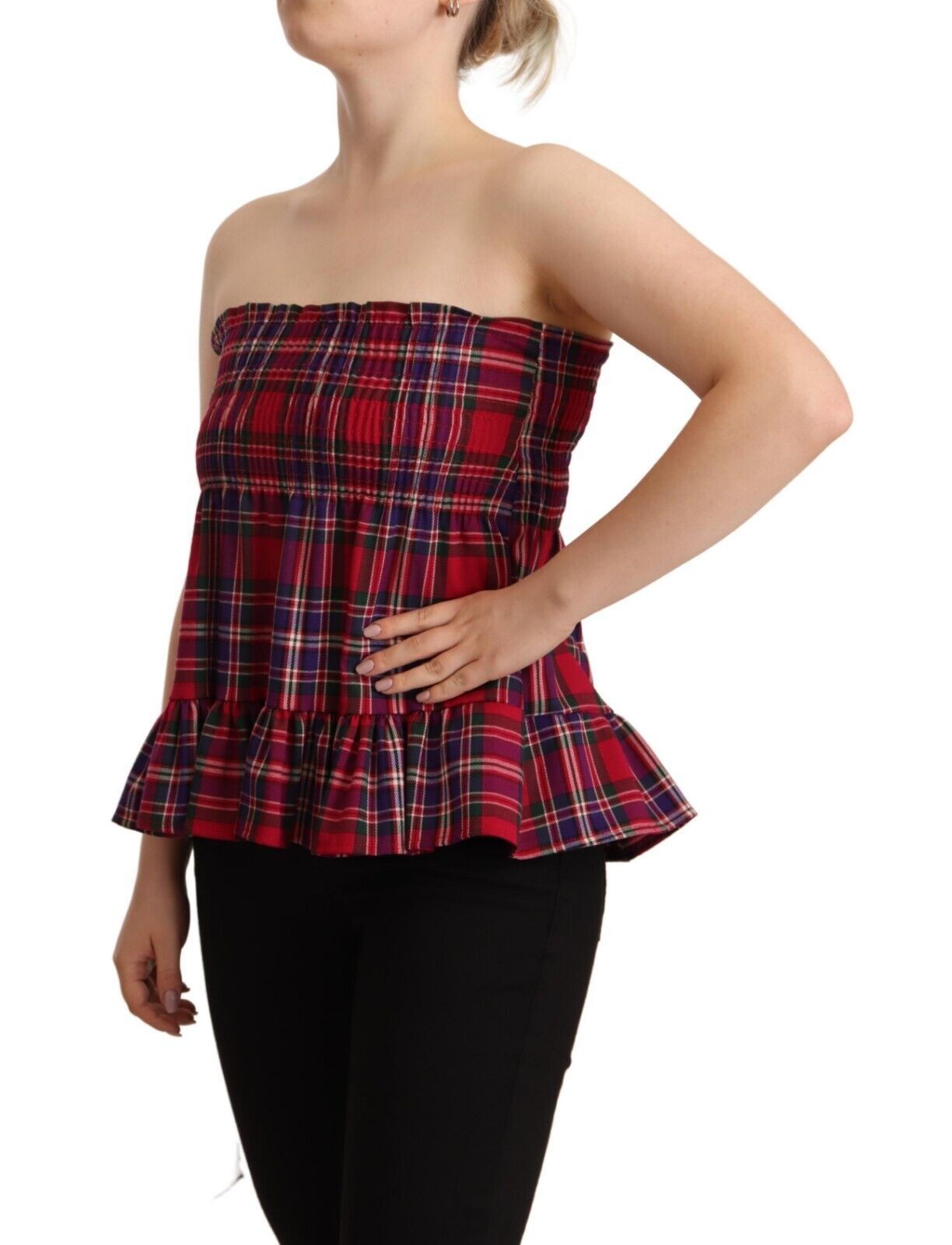 CAMPO DI FRAGOLE Multicolor Chekered Sleevelesss Tank Top CAMPO DI FRAGOLE