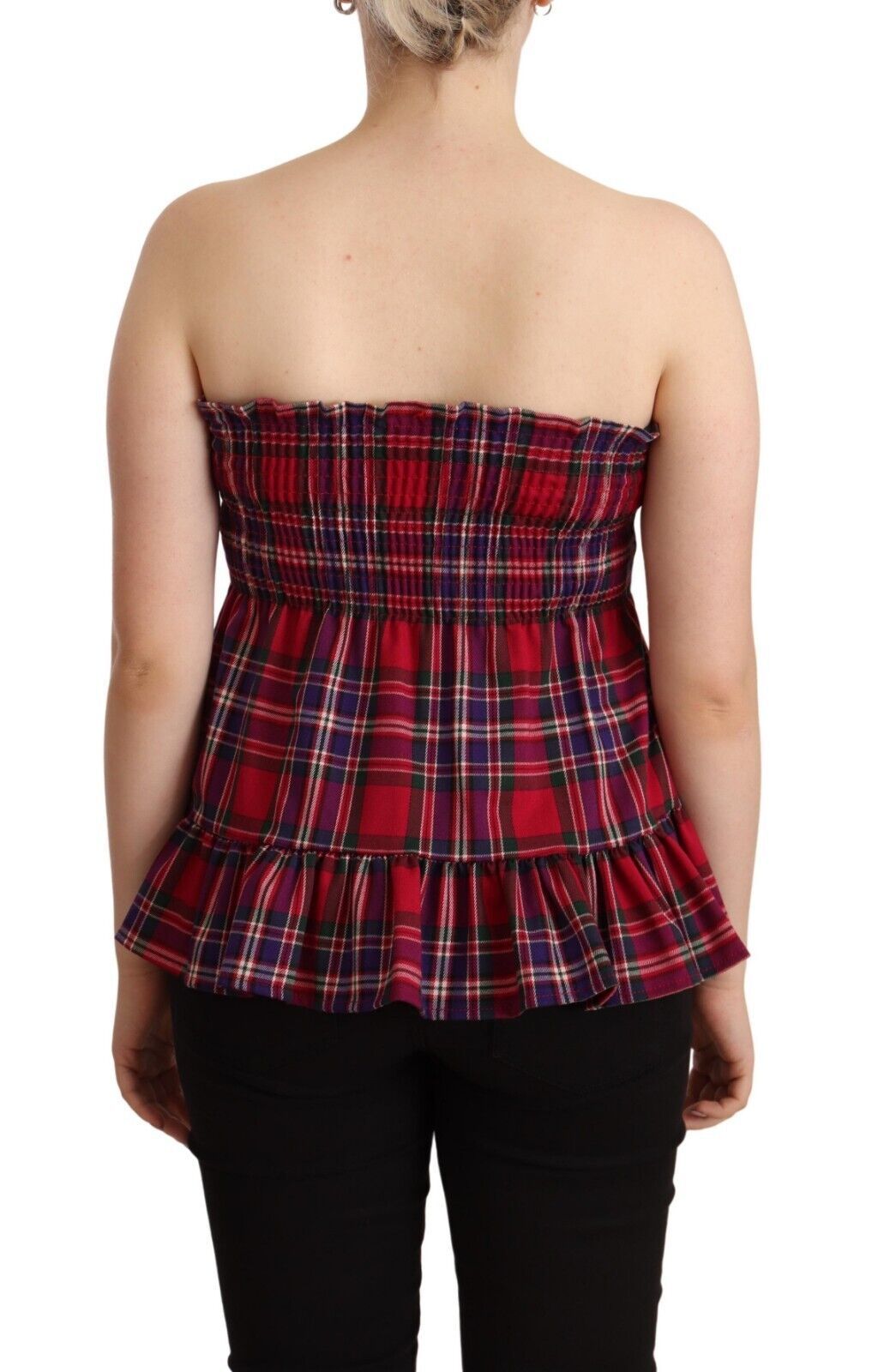 CAMPO DI FRAGOLE Multicolor Chekered Sleevelesss Tank Top CAMPO DI FRAGOLE