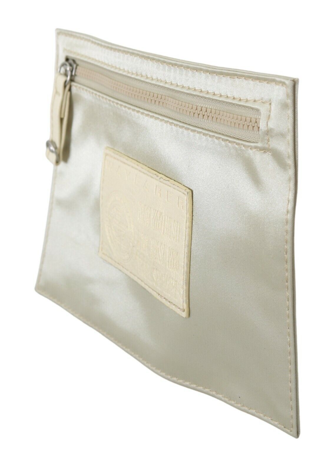 WAYFARER White Zippered Coin Holder Wallet WAYFARER