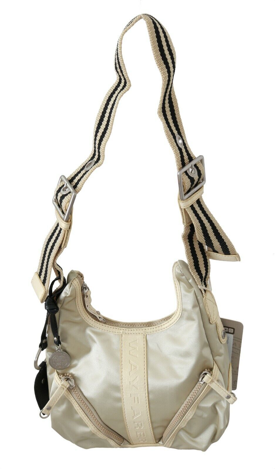 WAYFARER White Shoulder Crossbody Sling Fabric Purse WAYFARER