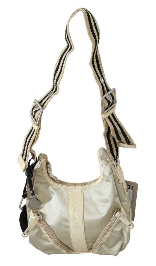 WAYFARER White Shoulder Crossbody Sling Fabric Purse WAYFARER