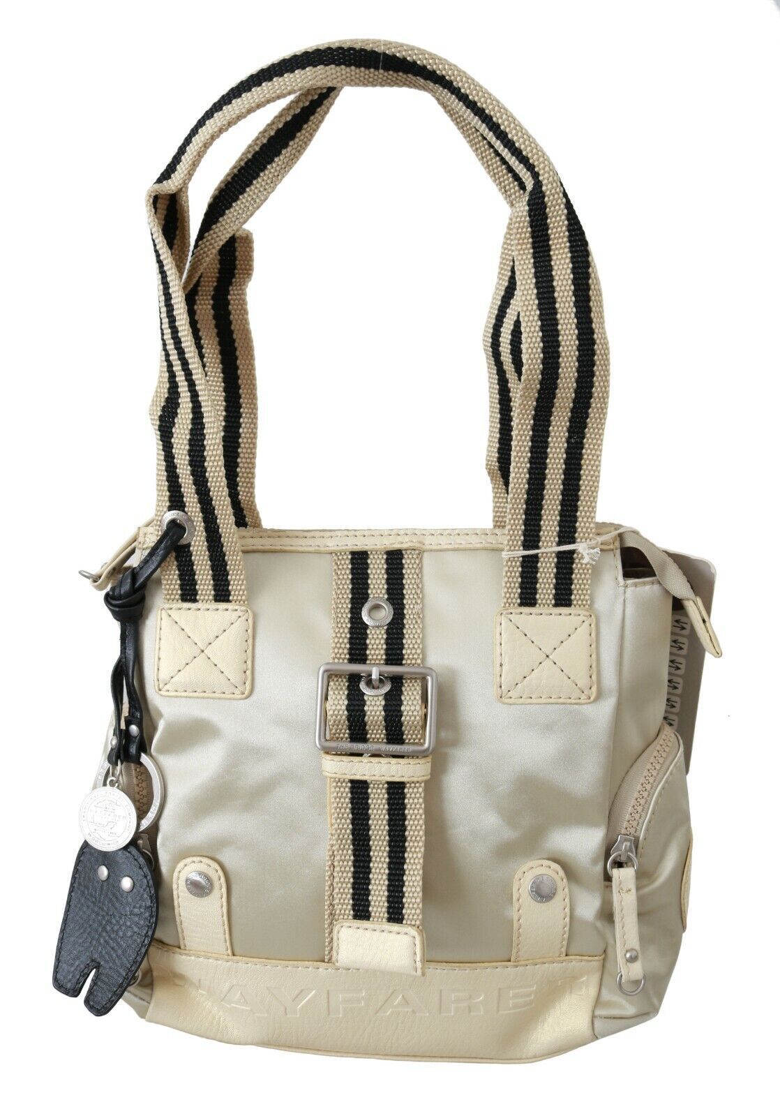 WAYFARER Beige Handbag Shoulder Tote Fabric Purse WAYFARER