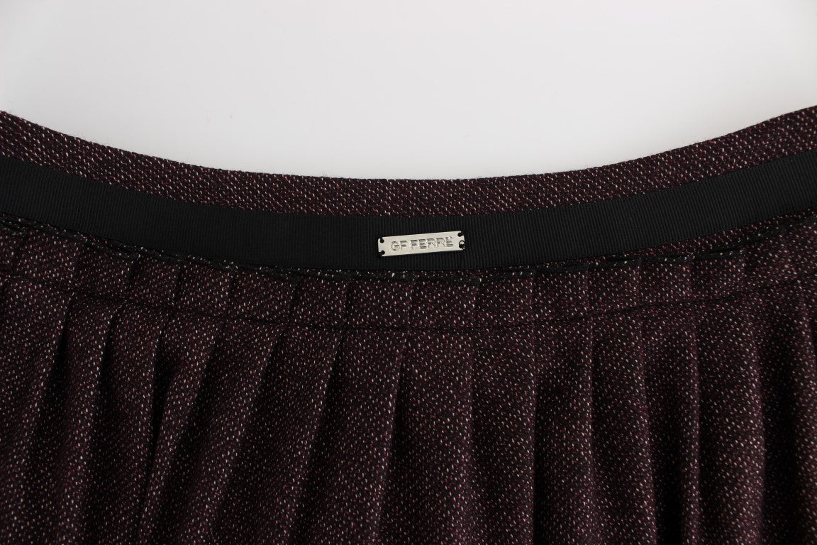 GF Ferre Purple Short Flannel Skirt GF Ferre