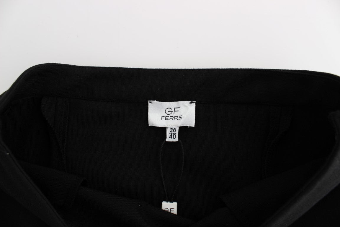 GF Ferre Black Straight Pencil Skirt GF Ferre