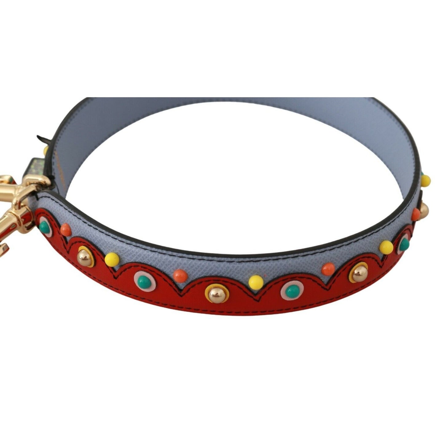 Dolce & Gabbana Blue and red Shoulder Strap Leather Blue Handbag Accessory