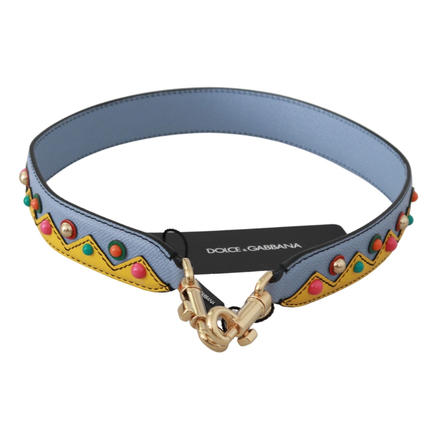 Dolce & Gabbana Blue Handbag Accessory Shoulder Strap Leather
