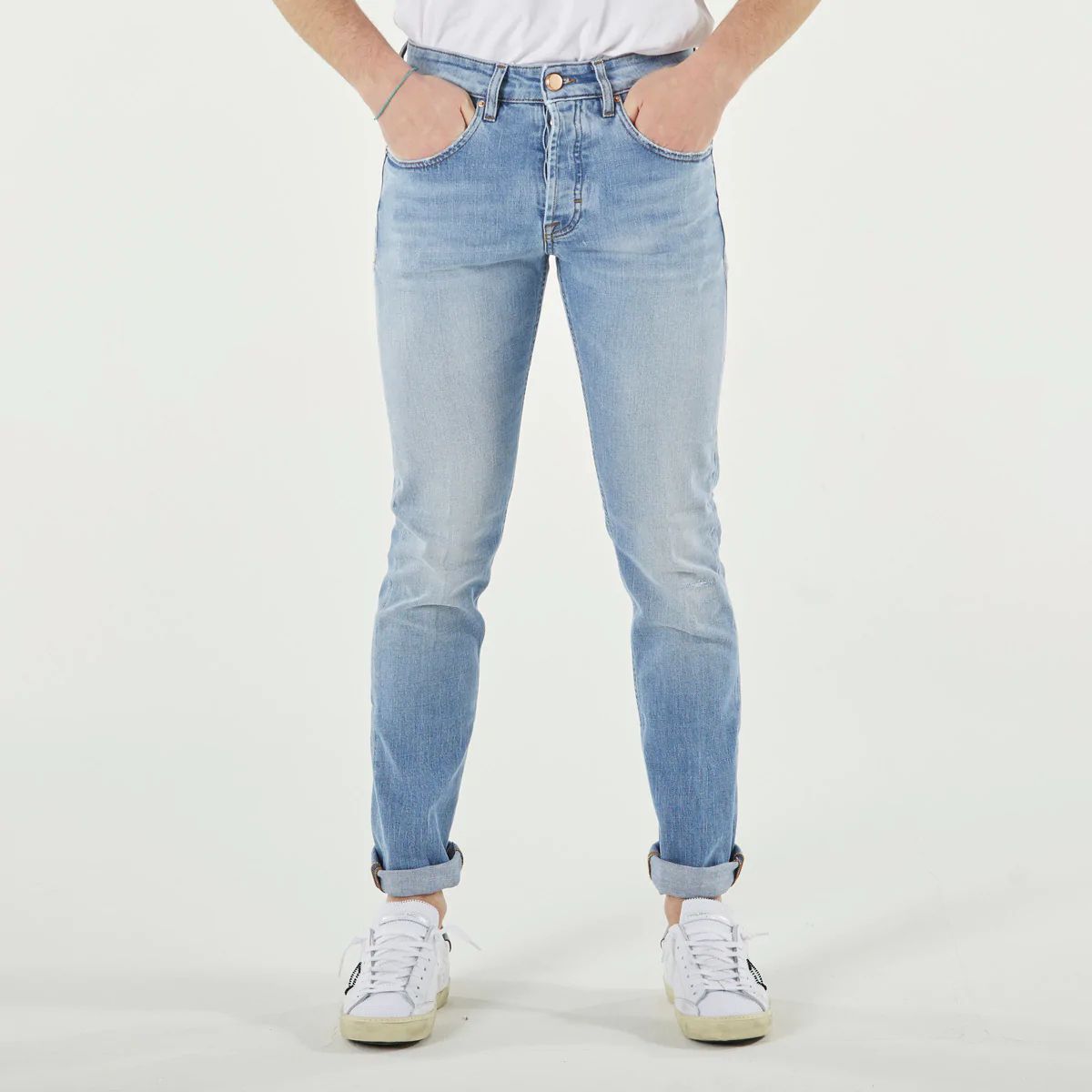 Don The Fuller Light Blue Cotton Men Jeans Don The Fuller