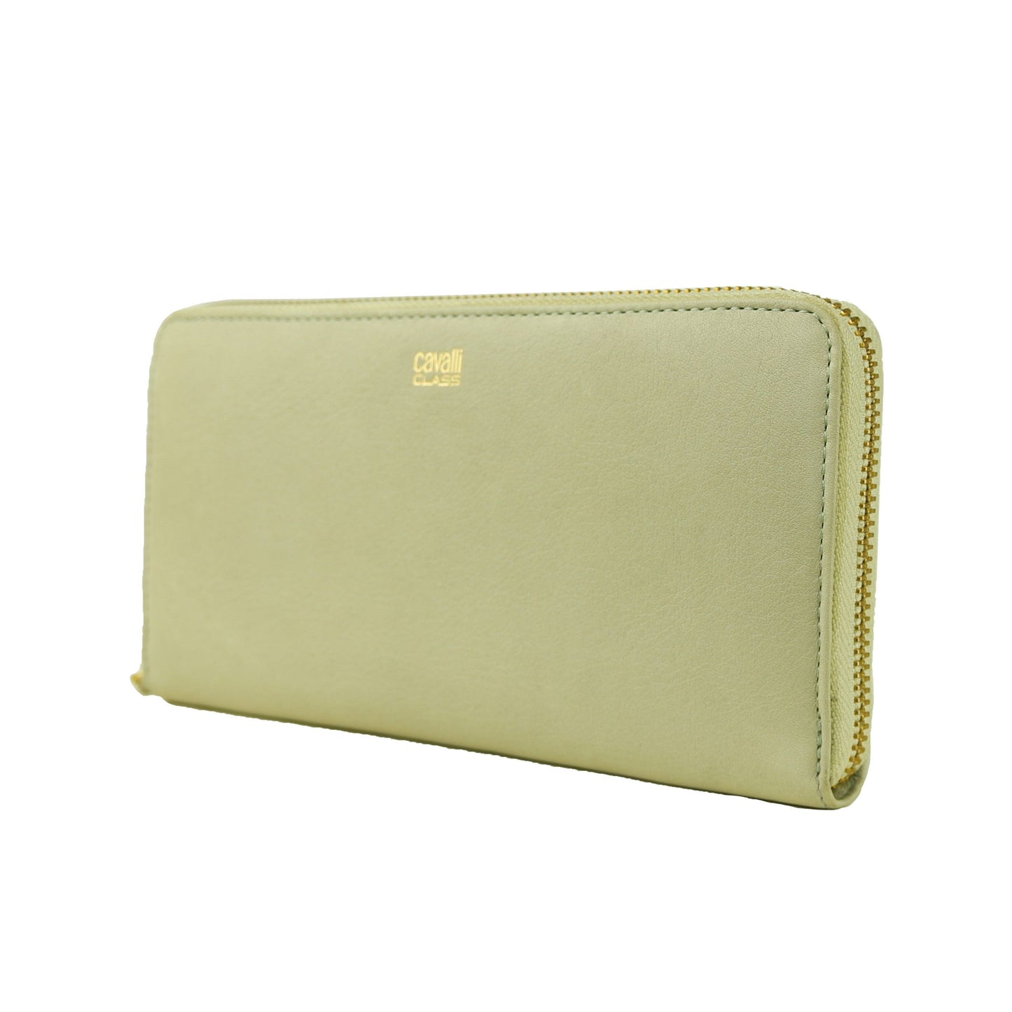 Cavalli Class Gray Calfskin Women Wallet Cavalli Class