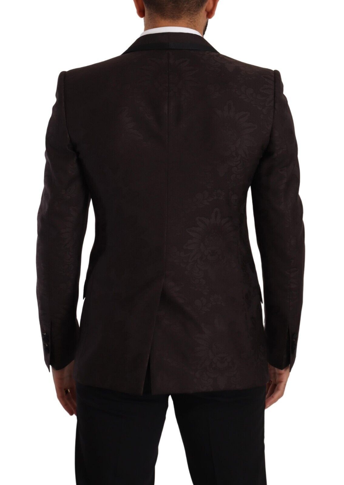 Dolce & Gabbana Purple Jacquard Single Breasted SICILIA Blazer Dolce & Gabbana