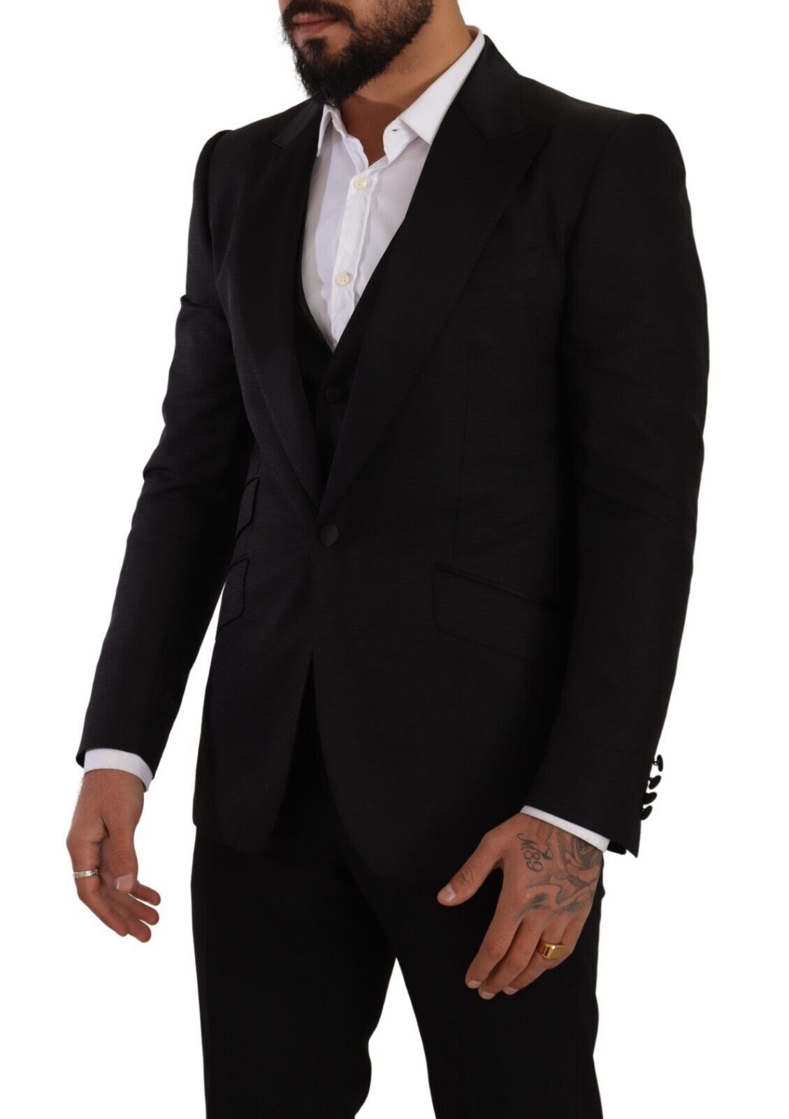 Dolce & Gabbana Black Slim Fit 2 Piece SICILIA Blazer Dolce & Gabbana