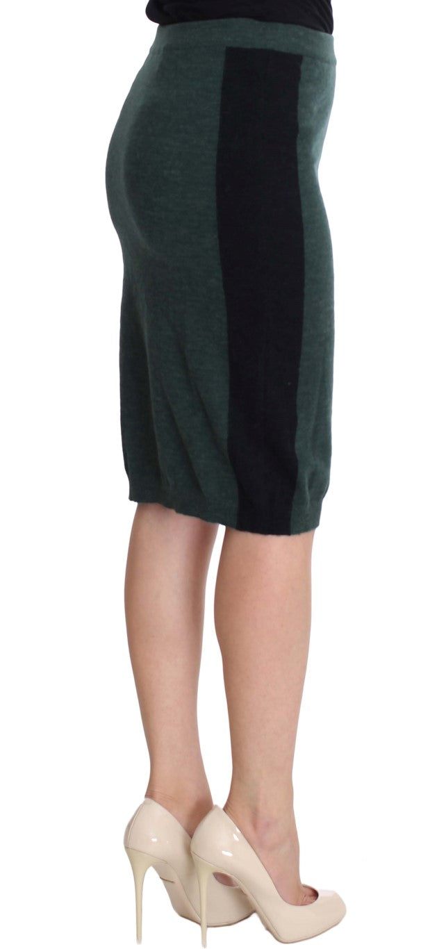MILA SCHÖN Green Wool Blend Pencil Skirt MILA SCHÖN