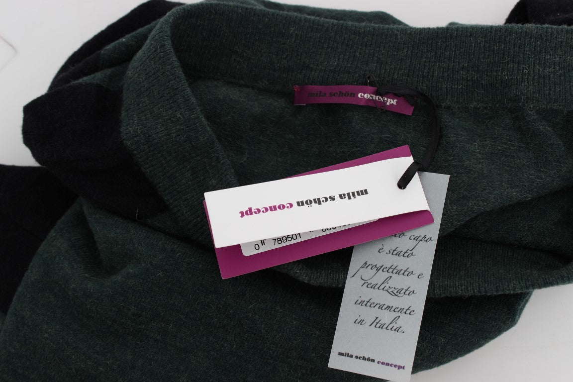 MILA SCHÖN Green Wool Blend Pencil Skirt MILA SCHÖN