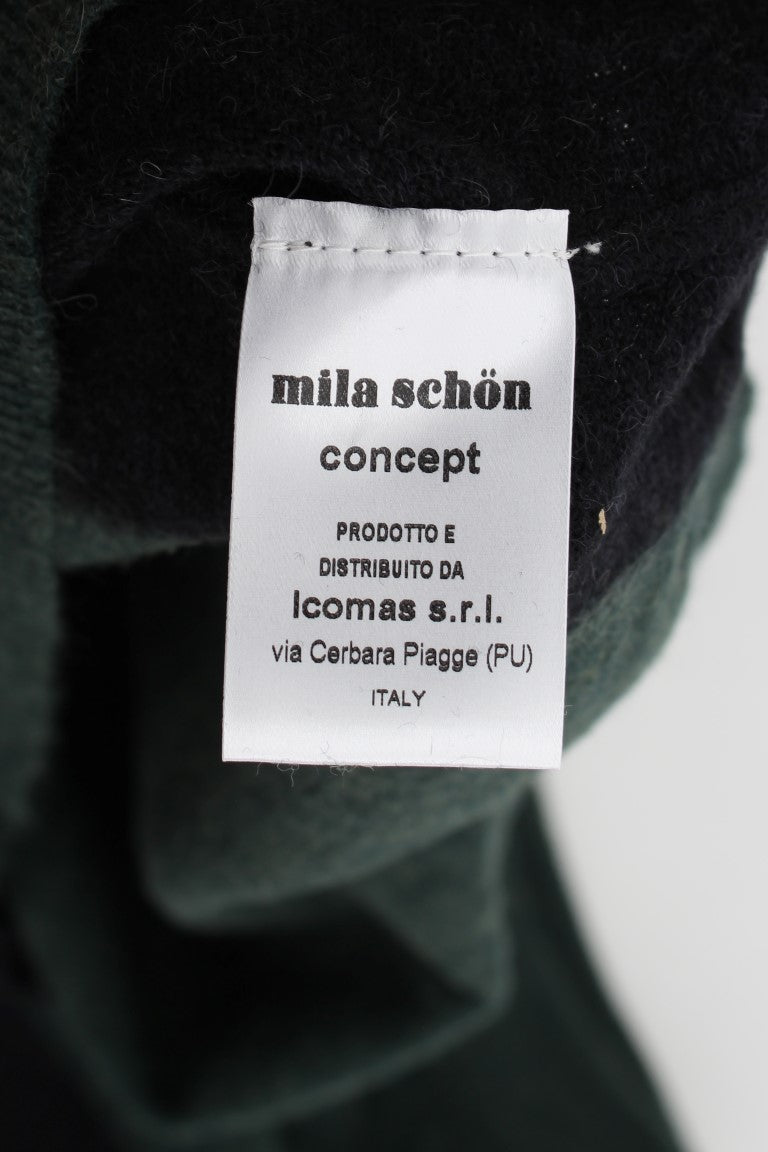 MILA SCHÖN Green Wool Blend Pencil Skirt MILA SCHÖN