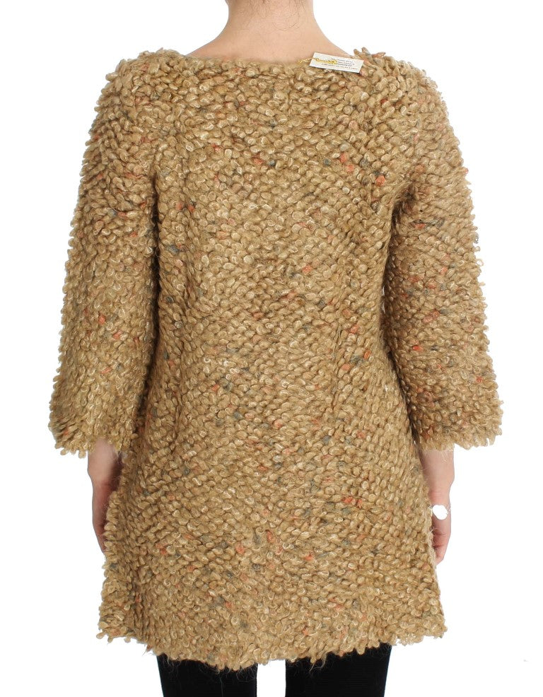 PINK MEMORIES Beige Wool Blend Cape Sweater PINK MEMORIES
