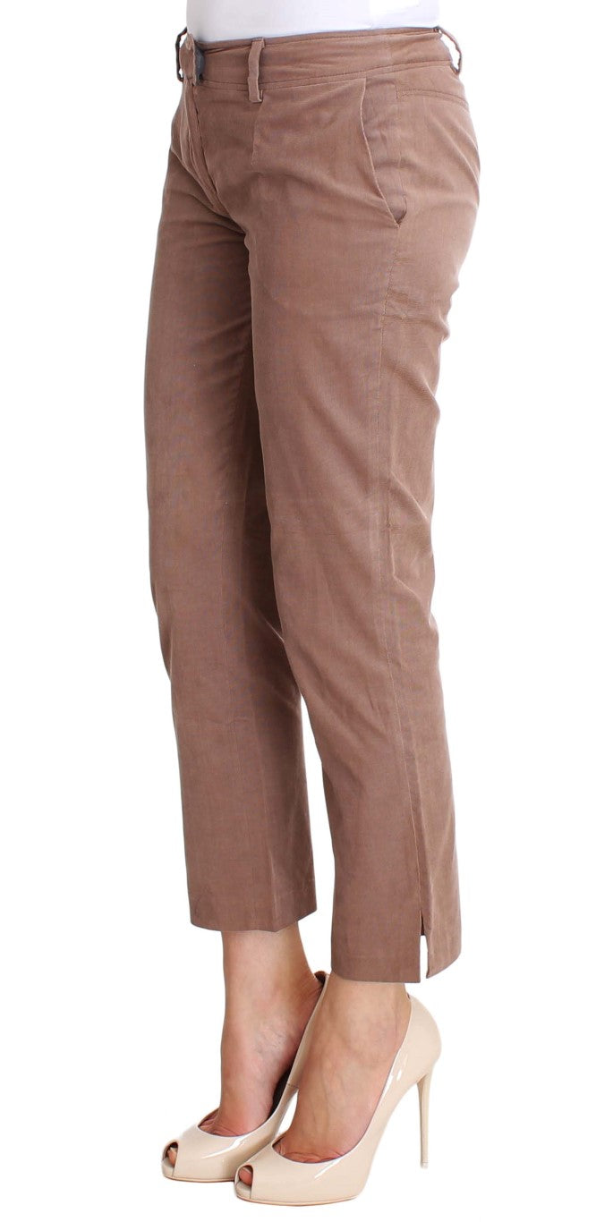 Costume National Brown Cropped Corduroys Pants Costume National