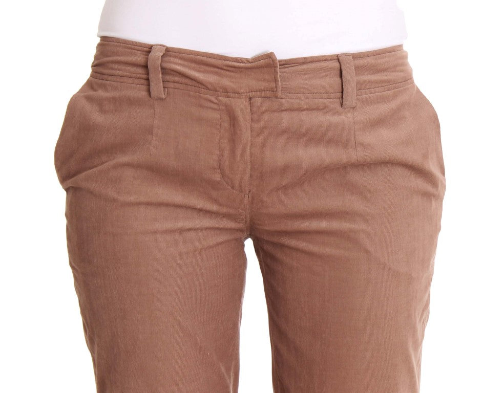 Costume National Brown Cropped Corduroys Pants Costume National