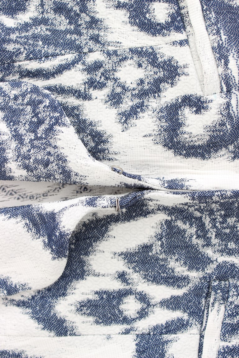 Christian Pellizzari Blue White Blazer Suit Jacket Christian Pellizzari
