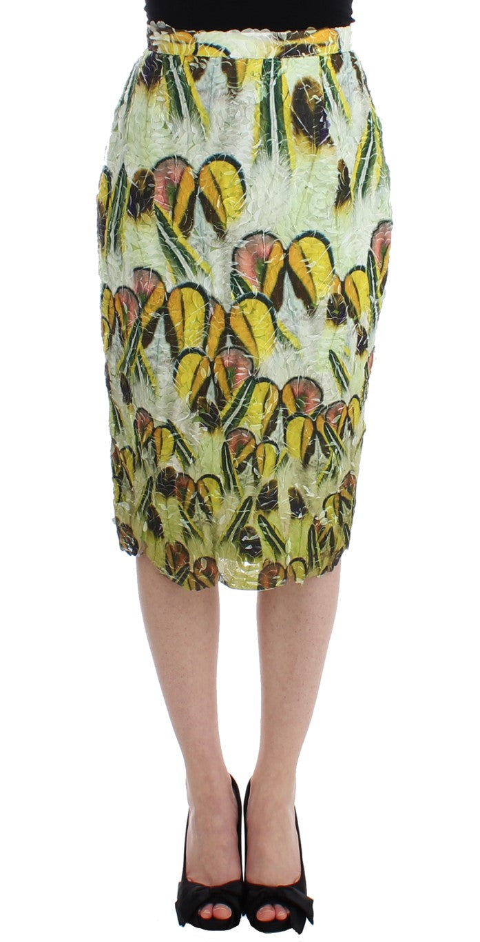 Lanre Da Silva Ajayi Multicolor Organza Pencil Skirt Lanre Da Silva Ajayi