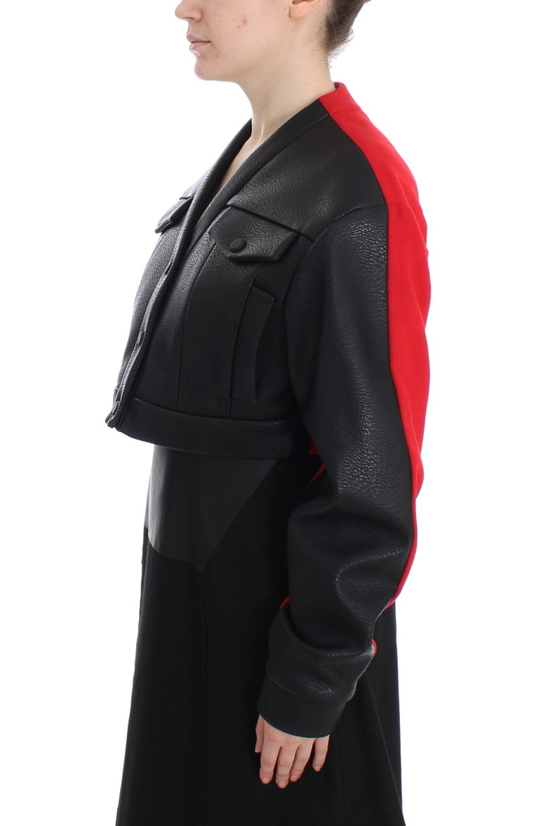 KAALE SUKTAE Black Short Croped Coat Bomber Jacket KAALE SUKTAE
