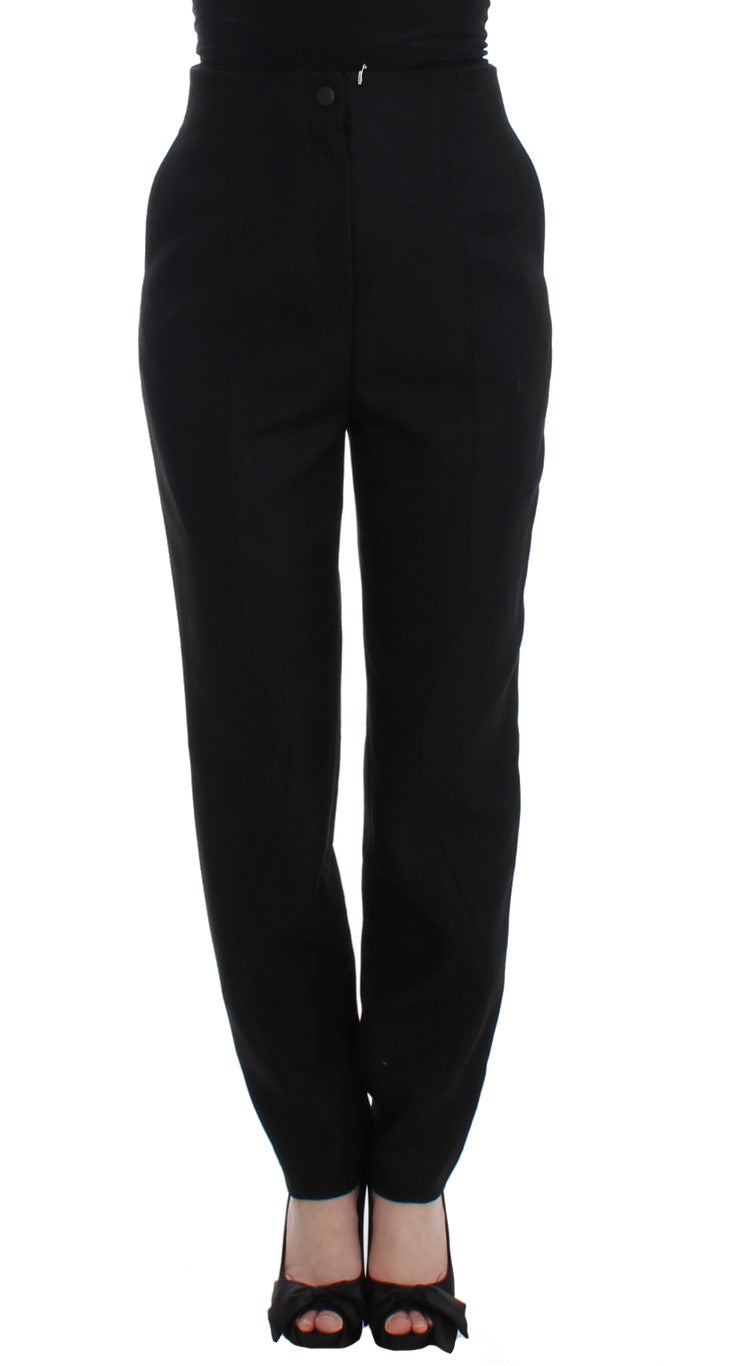 KAALE SUKTAE Black High Waist Straight Slim Dress Pants KAALE SUKTAE