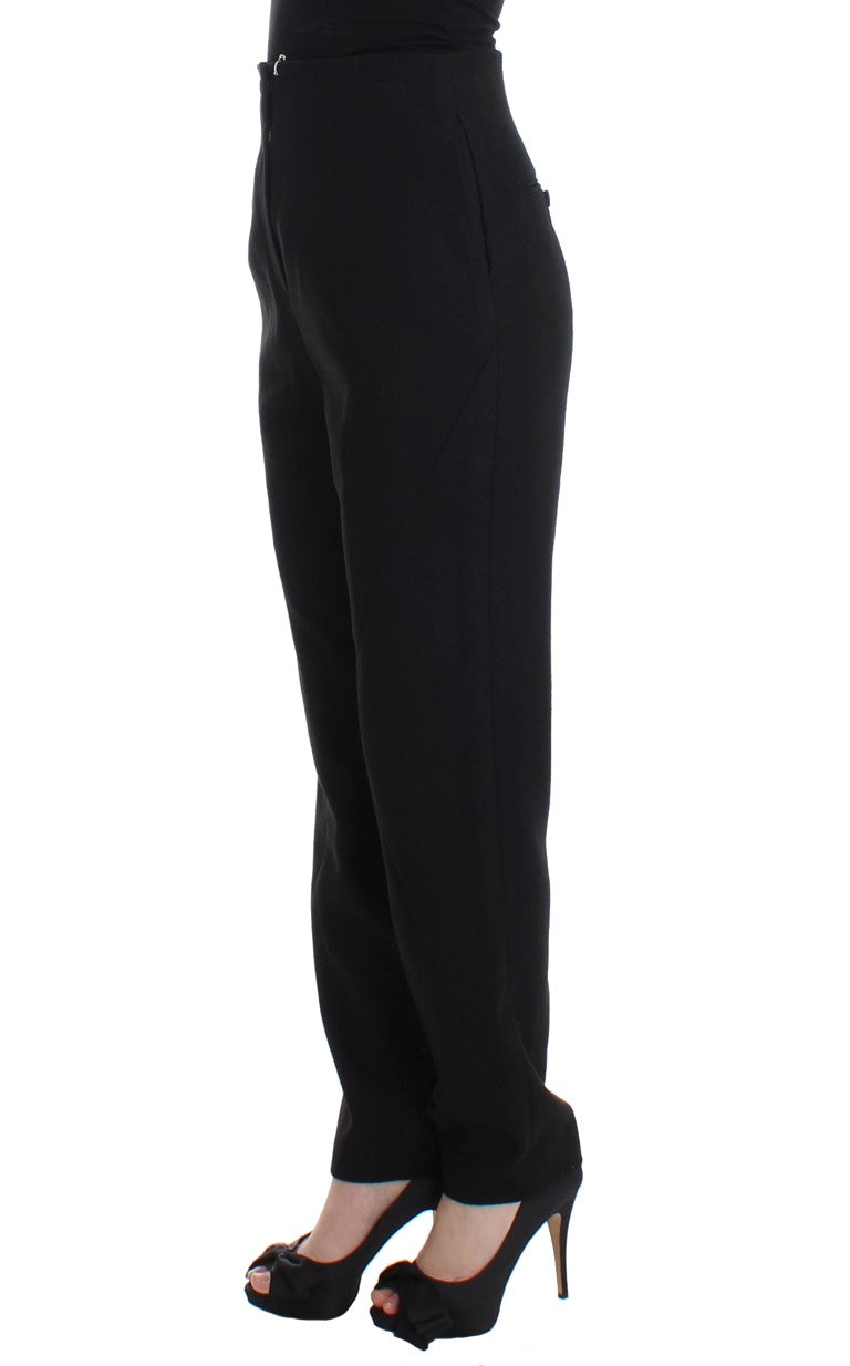 KAALE SUKTAE Black High Waist Straight Slim Dress Pants KAALE SUKTAE