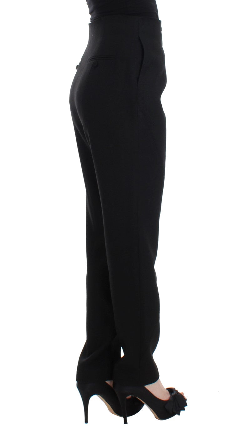 KAALE SUKTAE Black High Waist Straight Slim Dress Pants KAALE SUKTAE