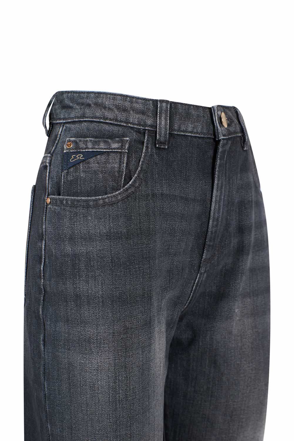 Yes Zee Black Cotton Women's High-Waisted Jeans Yes Zee