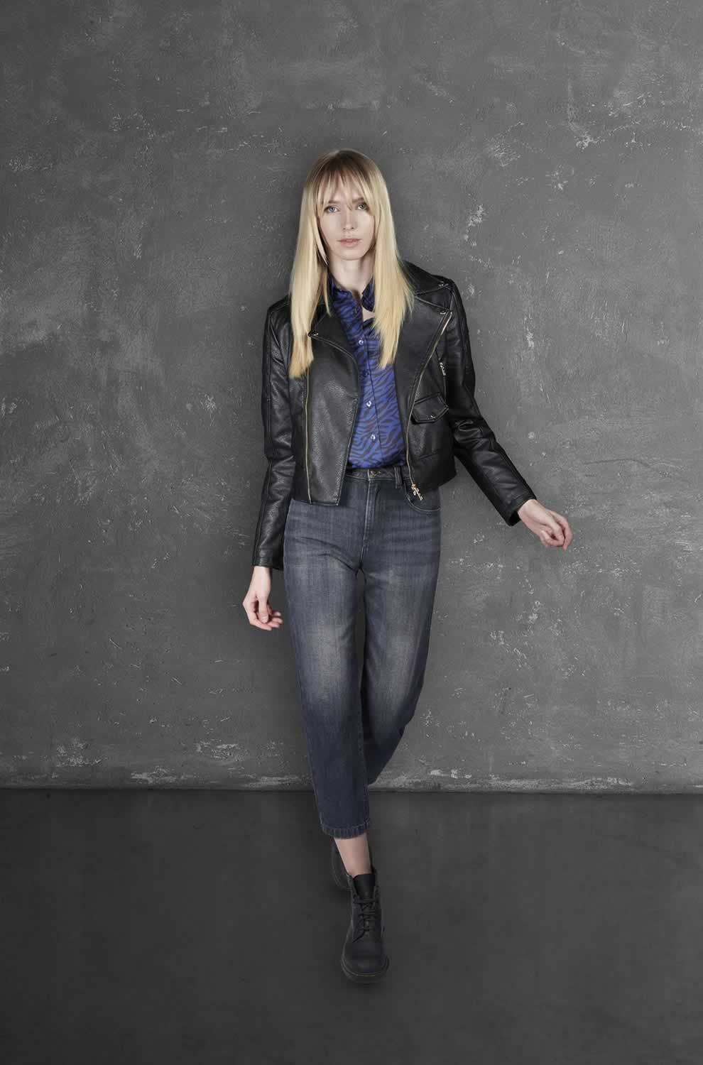 Yes Zee Black Cotton Women's High-Waisted Jeans Yes Zee