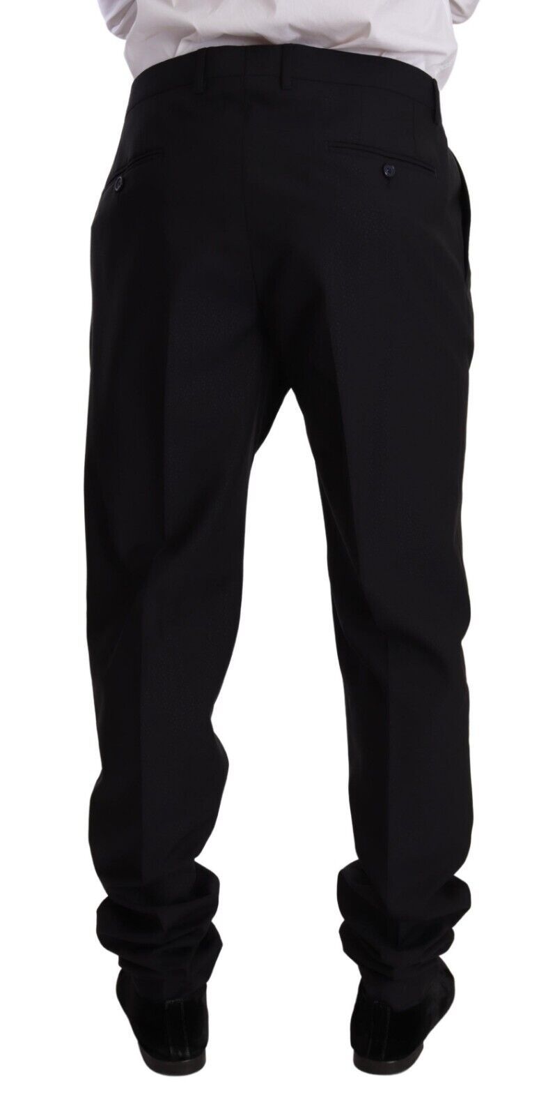 Dolce & Gabbana Blue GOLD Wool Single Breasted 2 Piece Suit Dolce & Gabbana