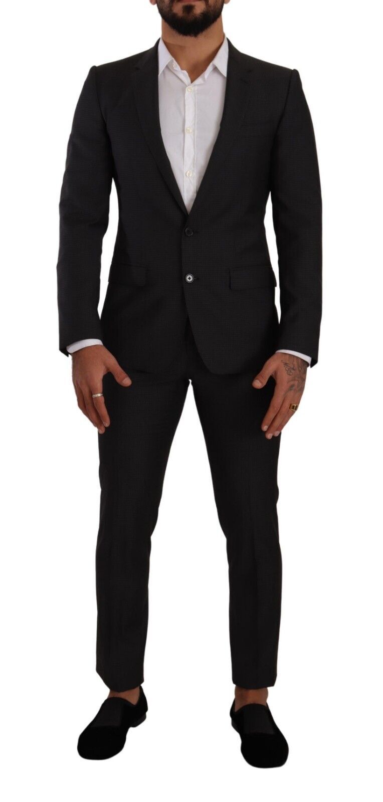 Dolce & Gabbana Black MARTINI Single Breasted 2 Piece Suit Dolce & Gabbana