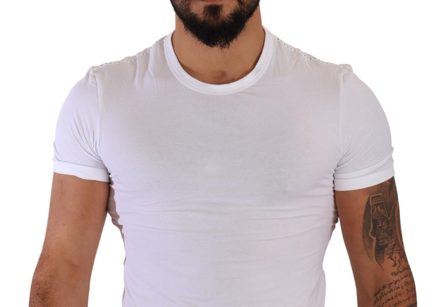 Dolce & Gabbana White Round Neck Cotton Stretch T-shirt Underwear Dolce & Gabbana