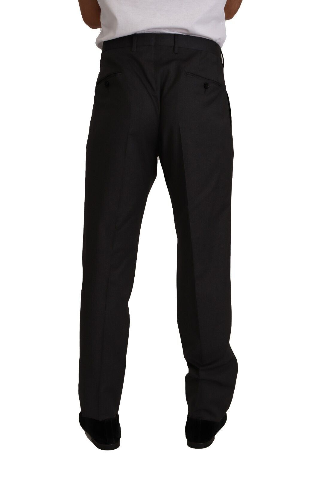 Dolce & Gabbana Gray Wool Formal Tuxedo Trouser Dress Pants Dolce & Gabbana
