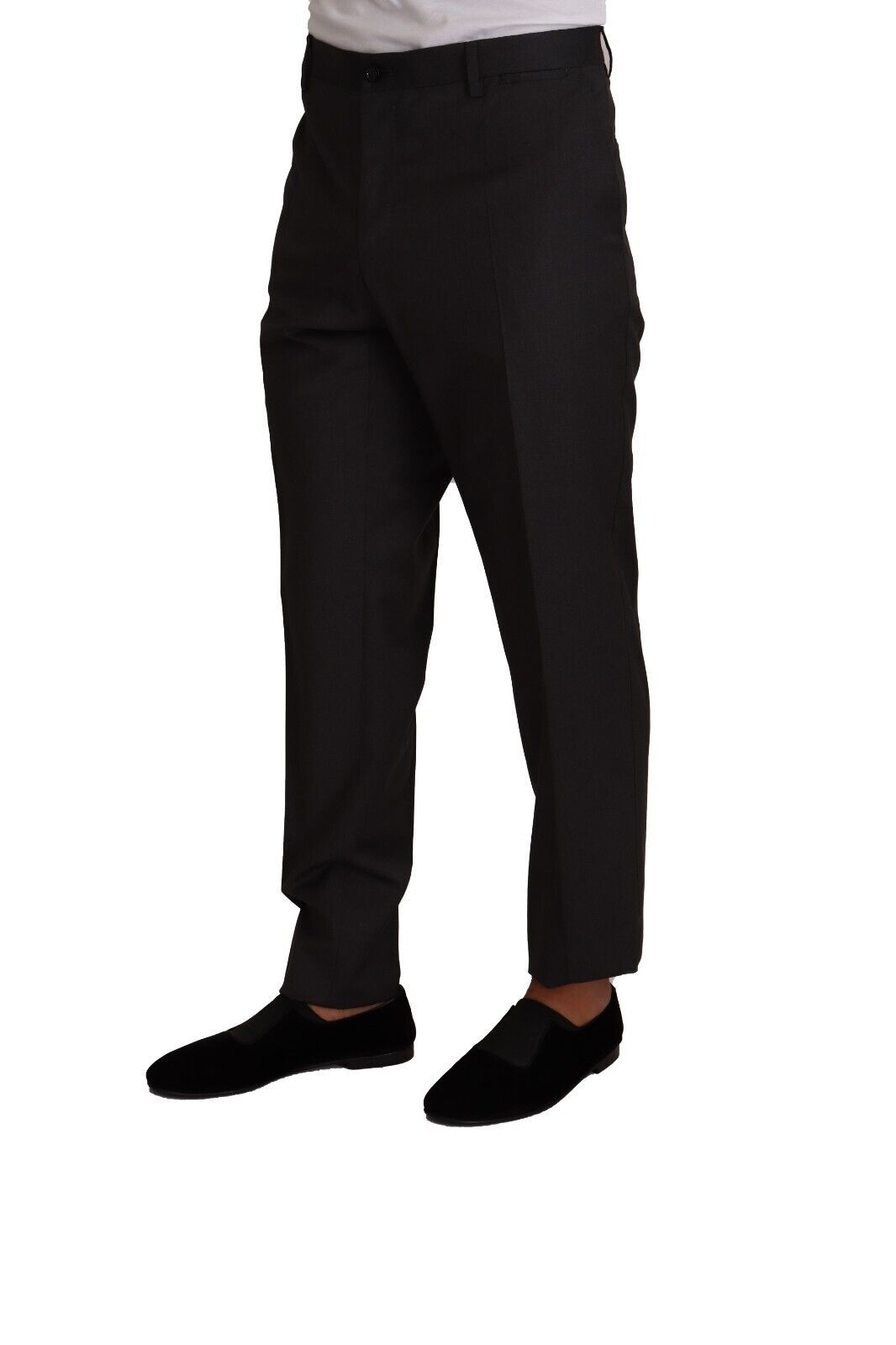 Dolce & Gabbana Gray Wool Formal Tuxedo Trouser Dress Pants Dolce & Gabbana