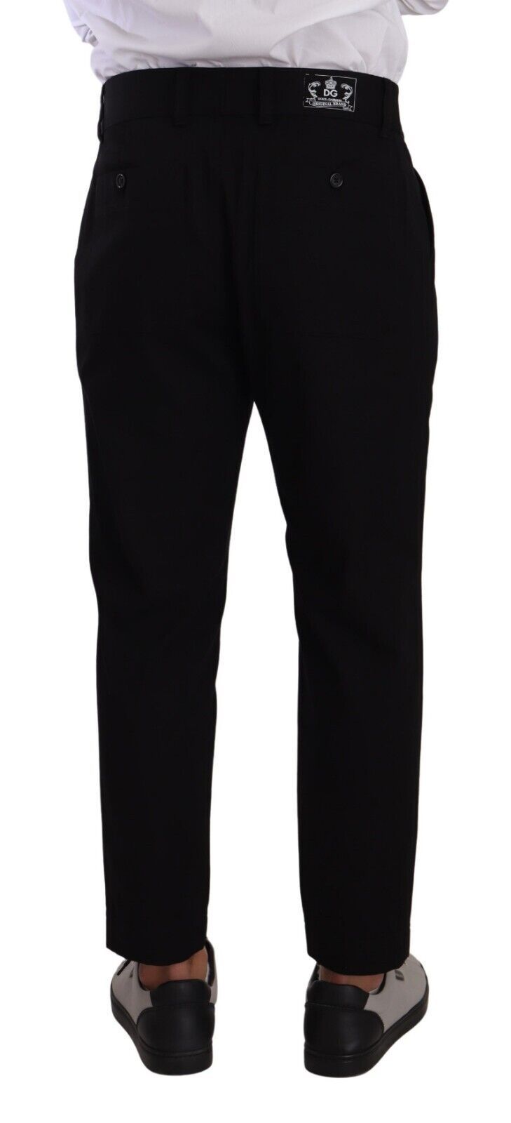 Dolce & Gabbana Black Cotton Stretch Chinos Trouser Jeans Dolce & Gabbana