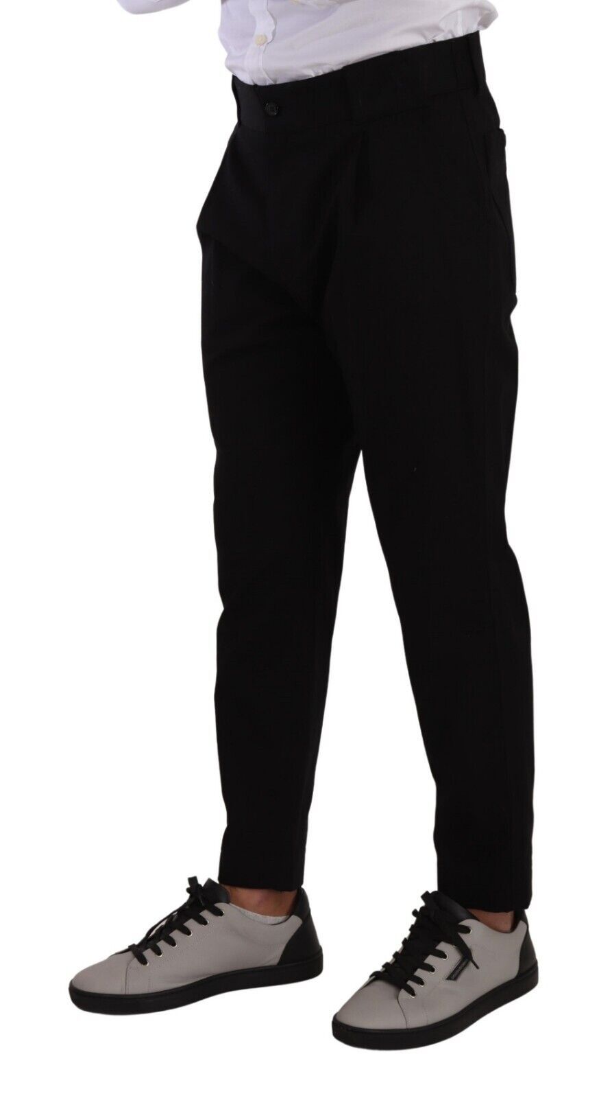 Dolce & Gabbana Black Cotton Stretch Chinos Trouser Jeans Dolce & Gabbana