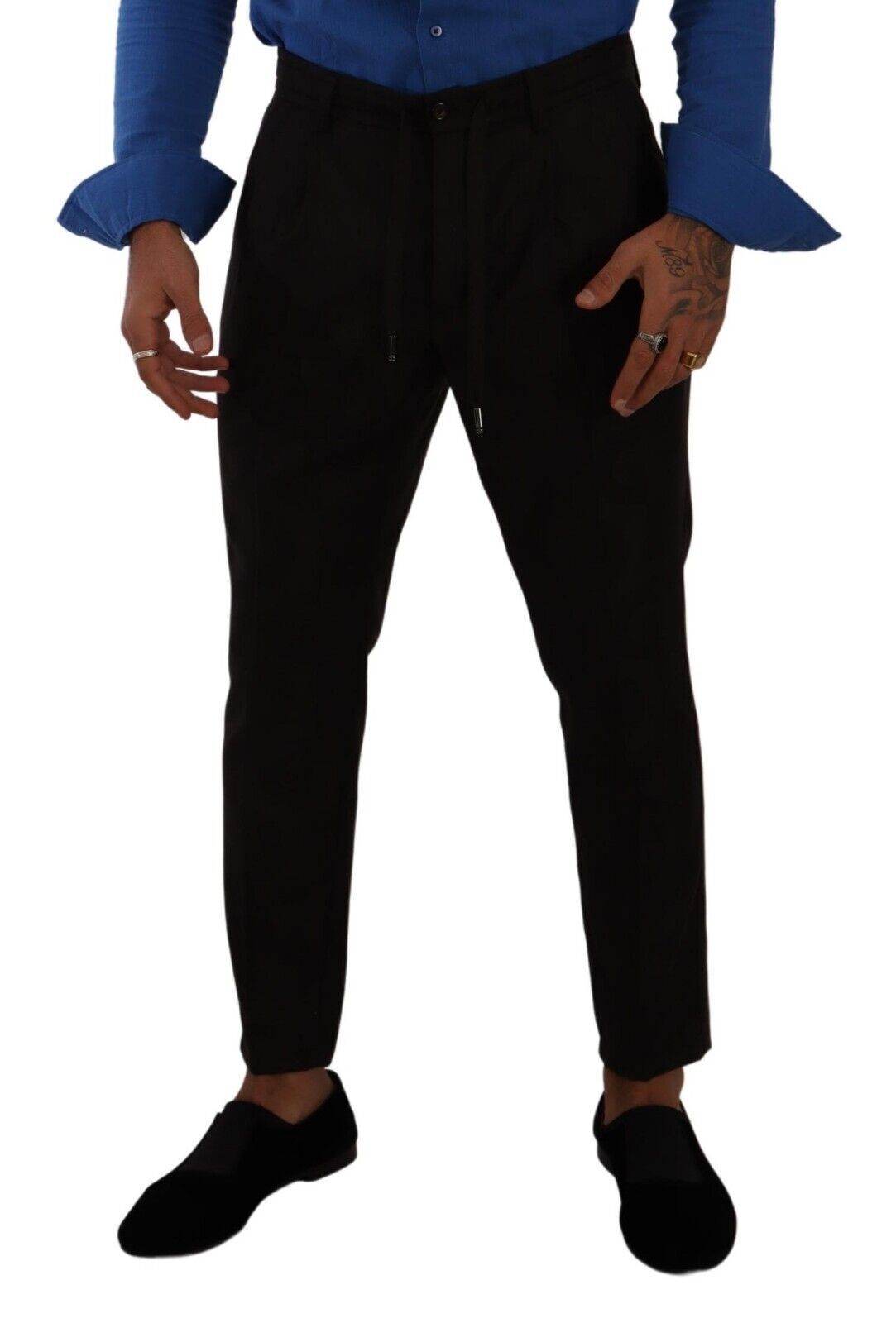 Dolce & Gabbana Bordeaux Wool Men Skinny Trouser Pants Dolce & Gabbana