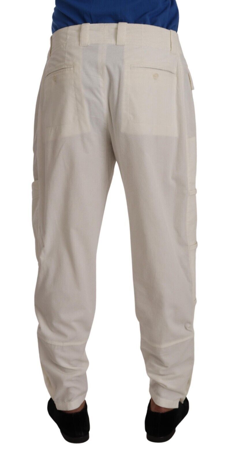 Dolce & Gabbana Off White Cotton Corduroy Cargo Pants Dolce & Gabbana