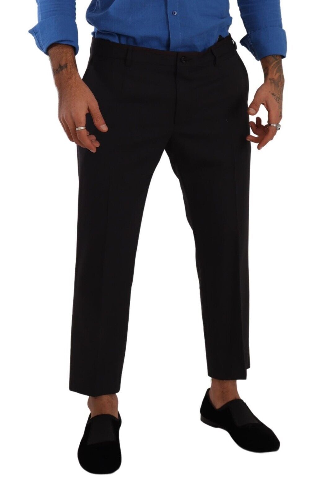Dolce & Gabbana Gray Bordeaux Wool Trouser Dress Pants Dolce & Gabbana