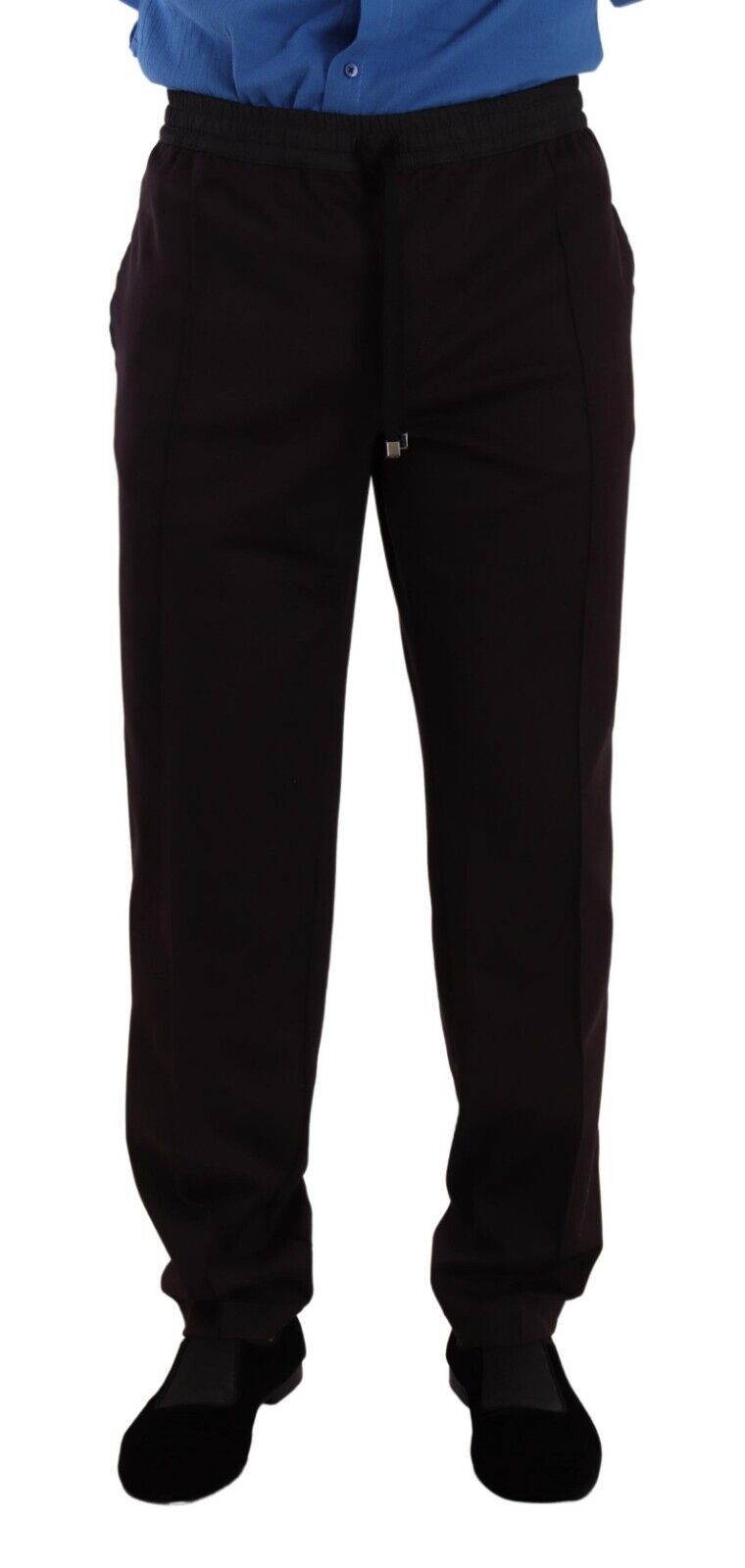 Dolce & Gabbana Bordeaux Cotton Mens Skinny Trouser Pants Dolce & Gabbana