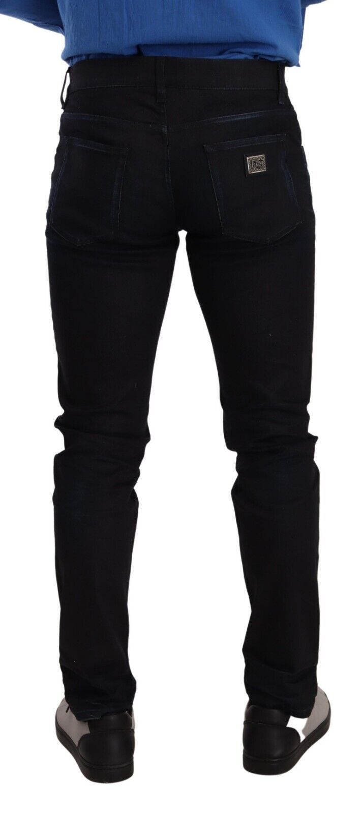 Dolce & Gabbana Blue Cotton Stretch Skinny Denim Trouser Jeans Dolce & Gabbana