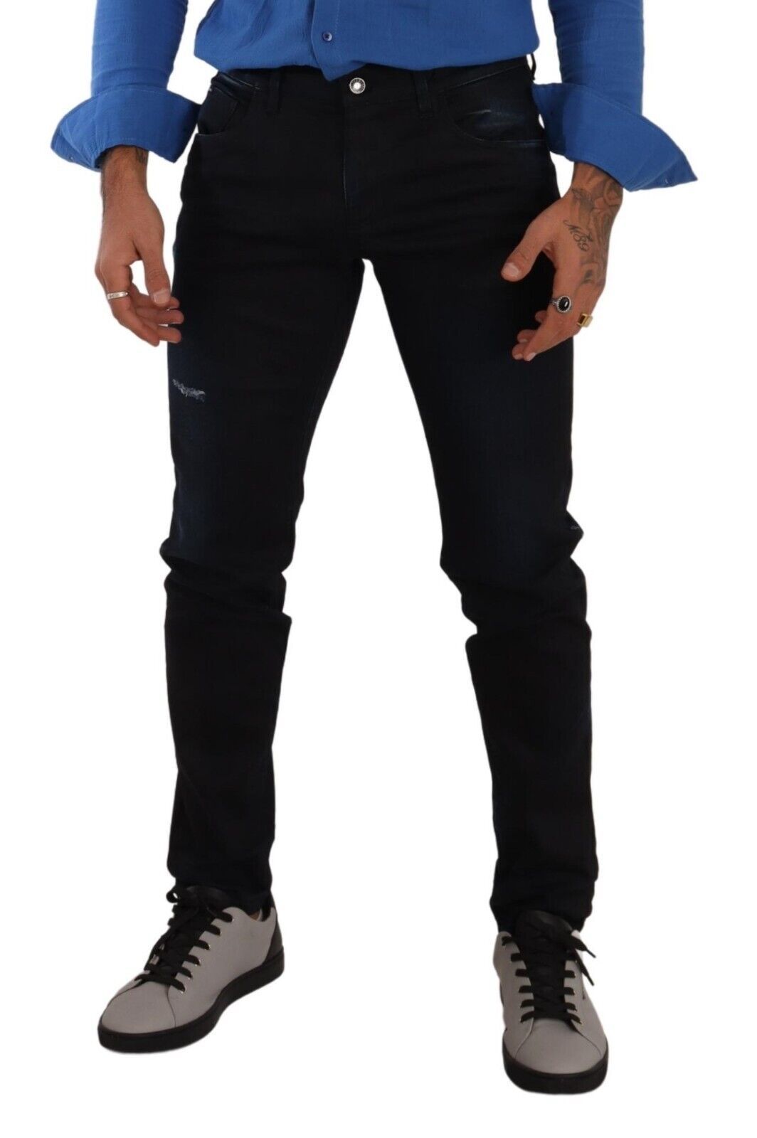 Dolce & Gabbana Blue Cotton Stretch Skinny Denim Trouser Jeans Dolce & Gabbana