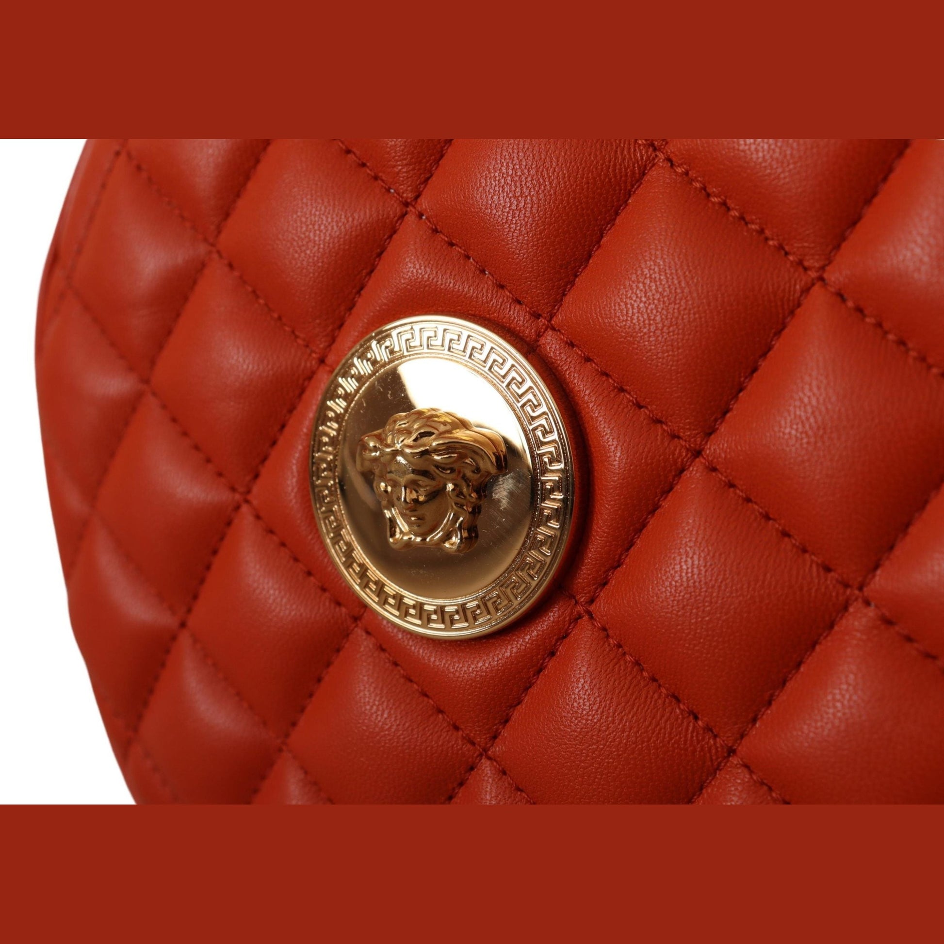 Versace Elegant Round Nappa Leather Crossbody Bag Versace