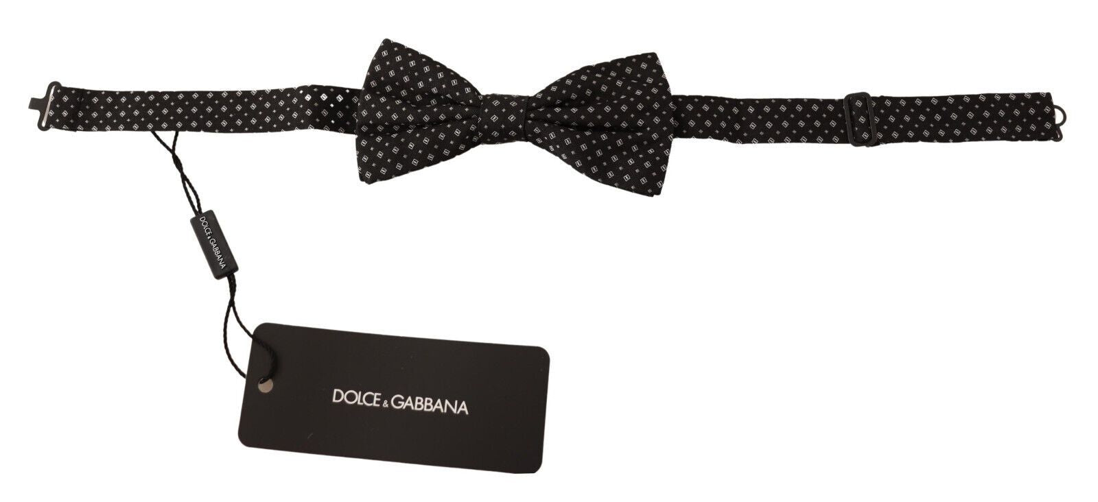 Dolce & Gabbana Black 100% Silk Adjustable Neck Papillon Tie Dolce & Gabbana